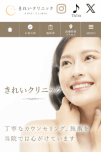 日常生活への早期復帰を想定した施術が豊富「きれいクリニック」